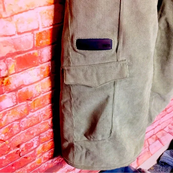 Cold As Ice Moss Green Brushed Corduroy Ski and  Snowboard Pants - Picture 3 of 10